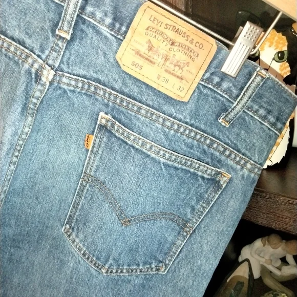 Vintage Levi's Orange Tab high waist 505's 38x32 - Picture 3 of 9